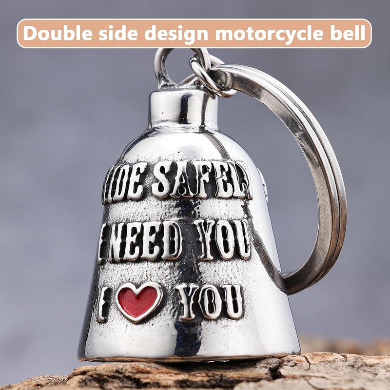 CYZBTBl Motorcycle for Bells - Motorcycle Angel Bell for Men Women,Bell Biker Accessory,Guard Riding Safety - Image 3